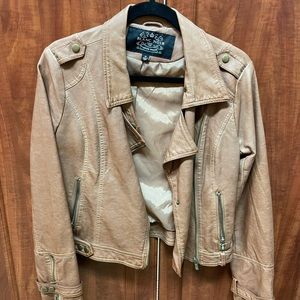 Faux leather jacket